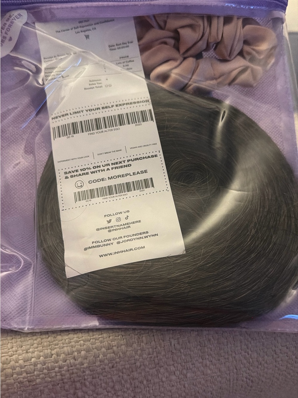 26 IN HAIR EXTENSION PONYTAIL Espresso